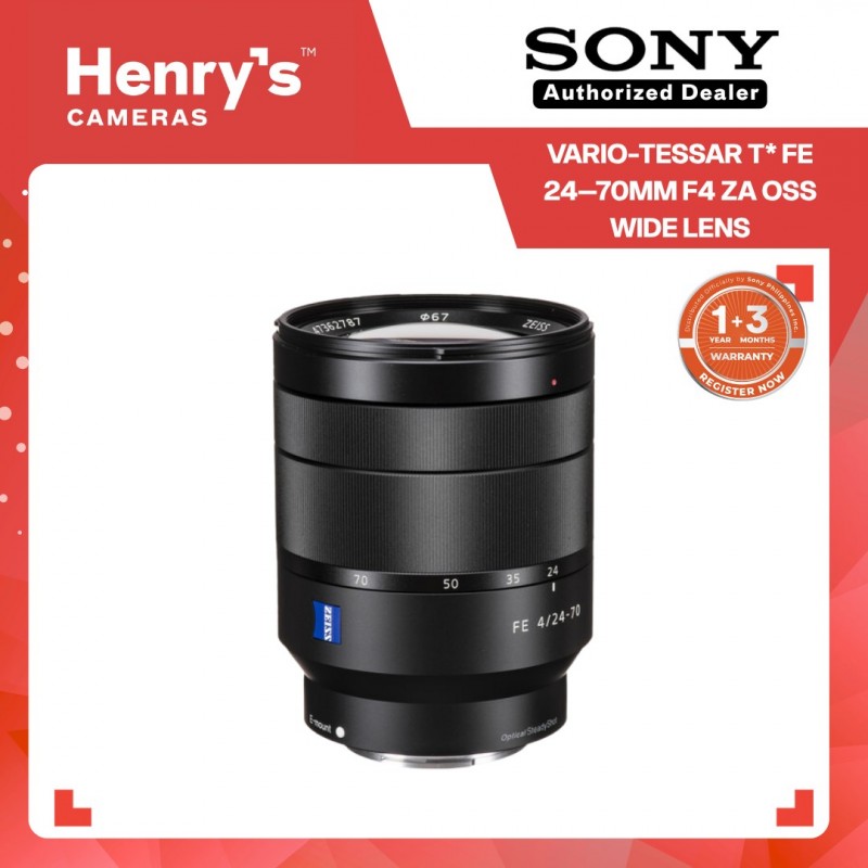 Sony Vario-Tessar® T* FE 24–70 mm F/4 ZA OSS Wide
